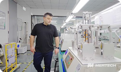 Manufacturing and testing of MERTECH equipment