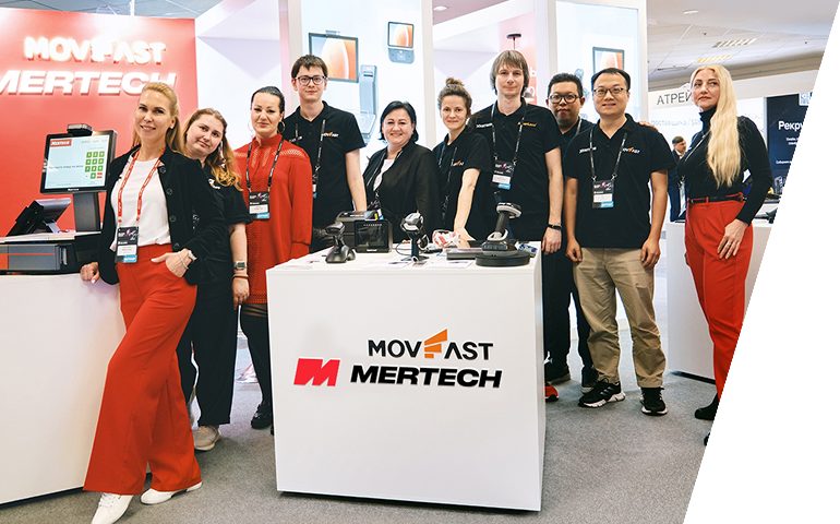 MERTECH team at the company booth