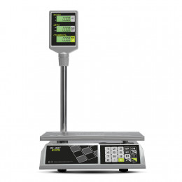 Торговые настольные весы M-ER 326 ACP-32.5 "Slim" LCD Белые